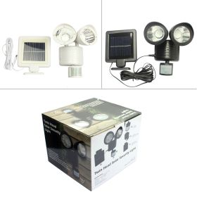 New solar lamp household solar human body induction double head light 22LED solar street lamp