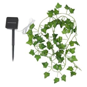 10M Solar LED Ivy Leaf Garland Fairy String Lights Hanging Light Garden Wedding