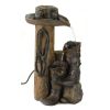 Accent Plus Cowboy Themed Garden Fountain