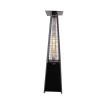 Living Source International Pyramid Commercial Grade Black 4000 Btus Propane Standing Patio Heater