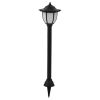 vidaXL Outdoor Solar Lamps 3 pcs LED Black