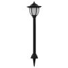 vidaXL Outdoor Solar Lamps 3 pcs LED Black