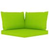 vidaXL Pallet Sofa Cushions 3 pcs Bright Green Fabric