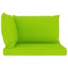 vidaXL Pallet Sofa Cushions 3 pcs Bright Green Fabric