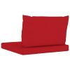 vidaXL Pallet Sofa Cushions 2 pcs Red Fabric