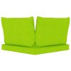 vidaXL Pallet Sofa Cushions 3 pcs Bright Green Fabric