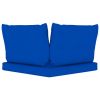 vidaXL Pallet Sofa Cushions 3 pcs Blue Fabric