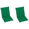 vidaXL Garden Chair Cushions 2 pcs Green 39.4"x19.7"x1.2"