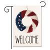 1pc Printed Garden Flag; Patriotic 4th Of July Memorial Day Independence Day Flag; Yard Outdoor Flag; Yard Decoration; Yard Supplies; Party Decor; Hol