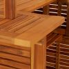 vidaXL 3 Piece Patio Bar Set Solid Wood Acacia