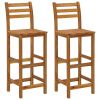 vidaXL 3 Piece Patio Bar Set Solid Wood Acacia