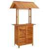 vidaXL 3 Piece Patio Bar Set Solid Wood Acacia