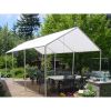 Heavy Duty Tarp Waterproof Poly Canopy Tent Shelter 23 Mil Tarp Outdoor Cover White 10'x20'